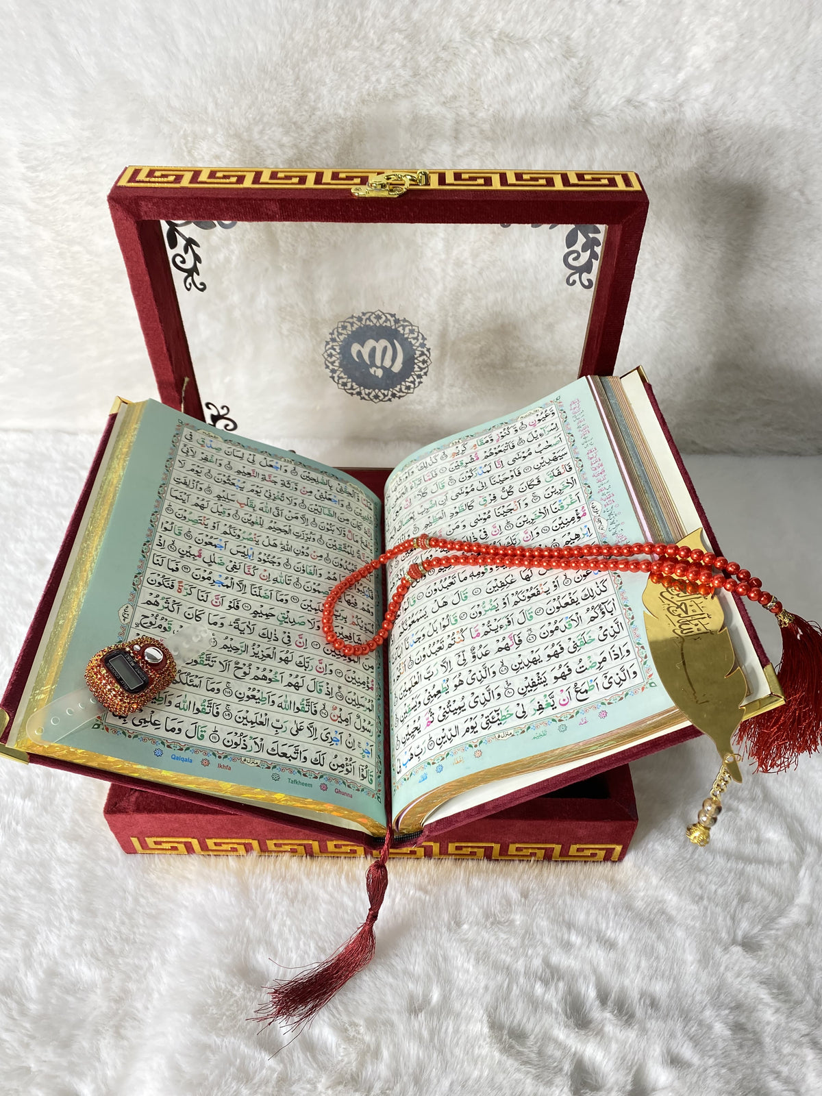Acrylic Quran set - Maroon