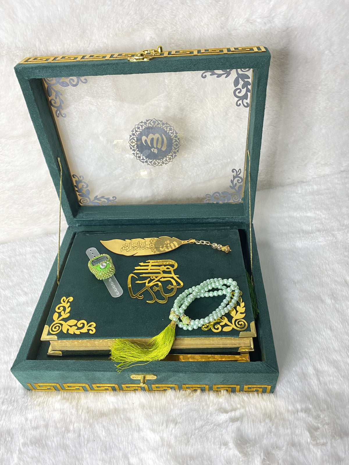 Acrylic Quran set - Green